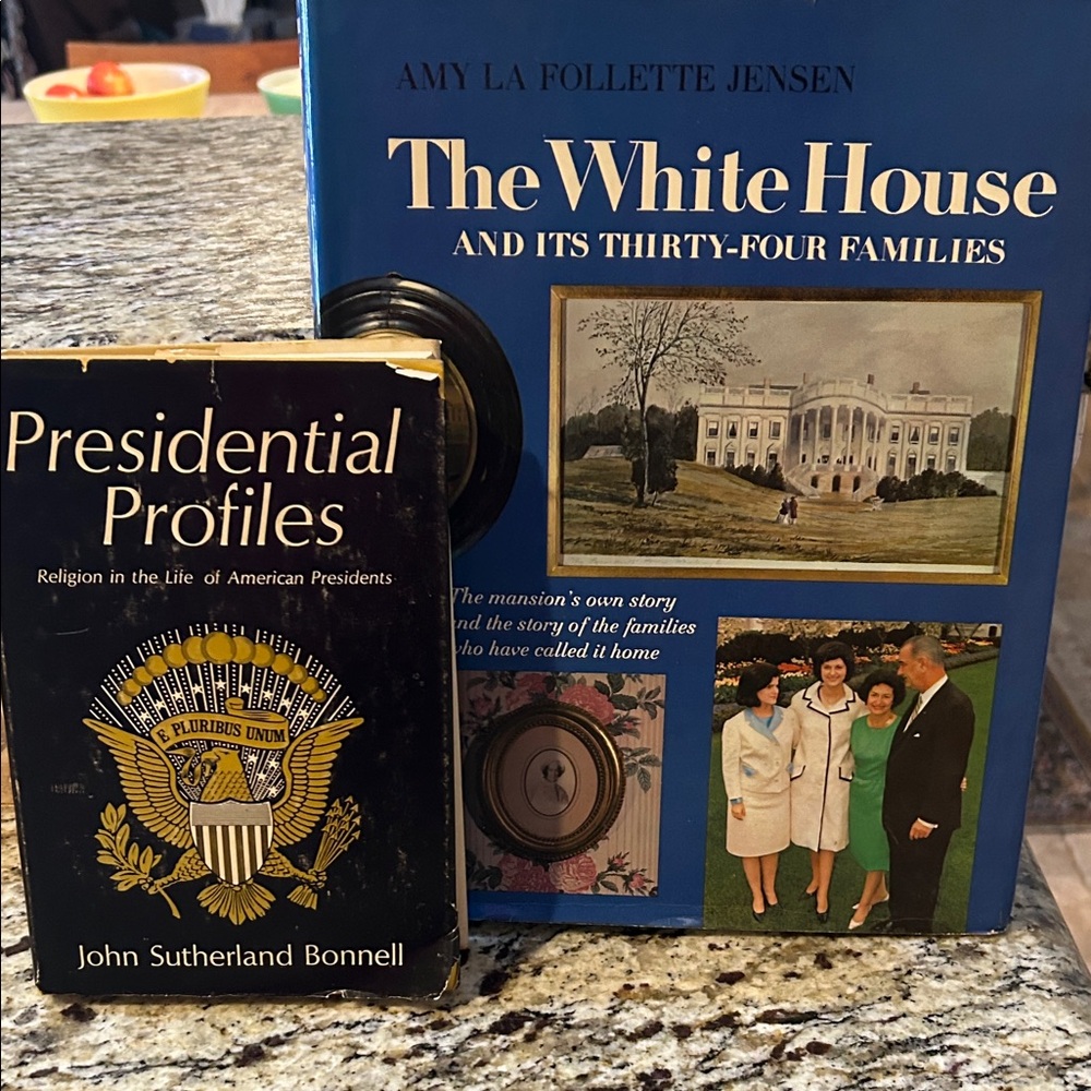 Vintage Presidential Profiles and The White House Coffee Table Book Set